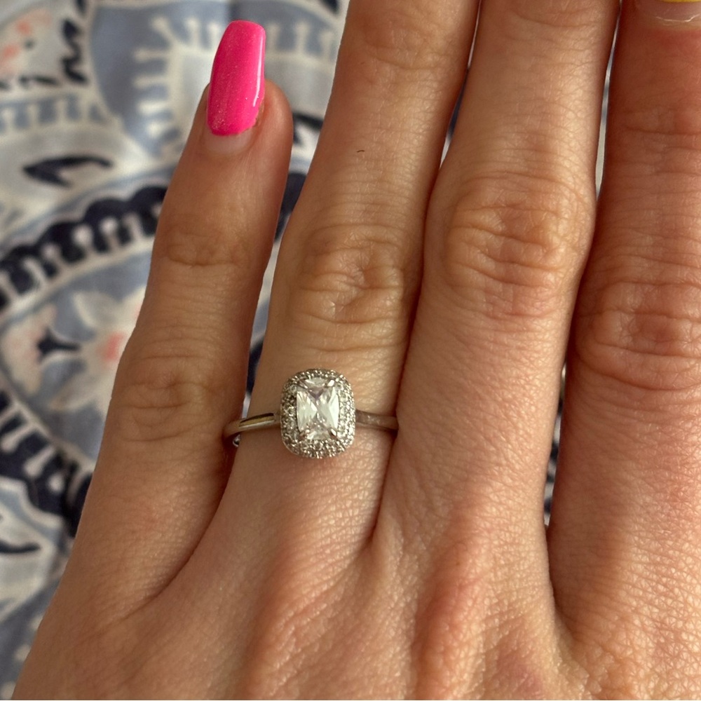 Solitaire 925 Sterling Silver Ring